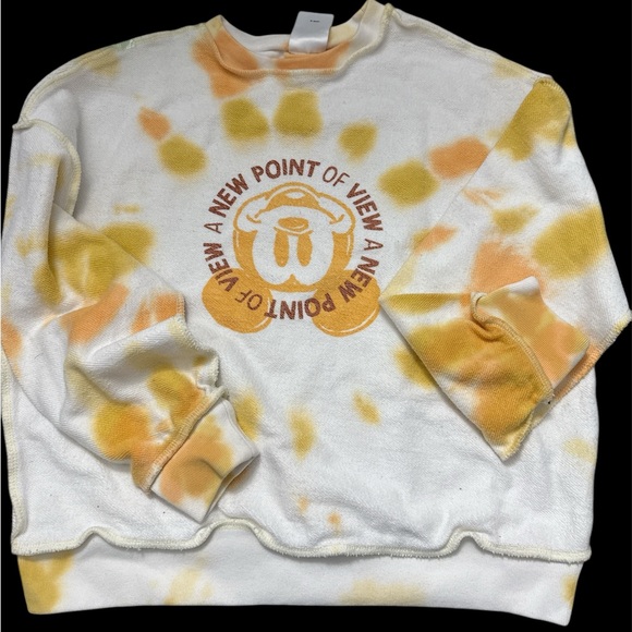 DISNEY girls excellent quality TIE DYE sweatshirt. Sz 7/8 EUC - Picture 1 of 3